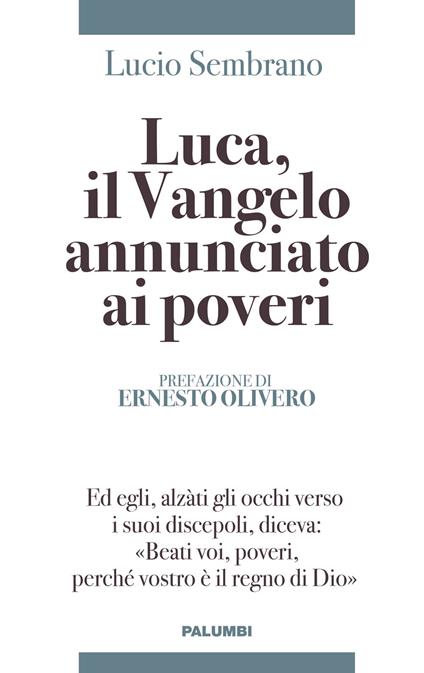 Luca, il Vangelo annunciato ai poveri - Lucio Sembrano - copertina