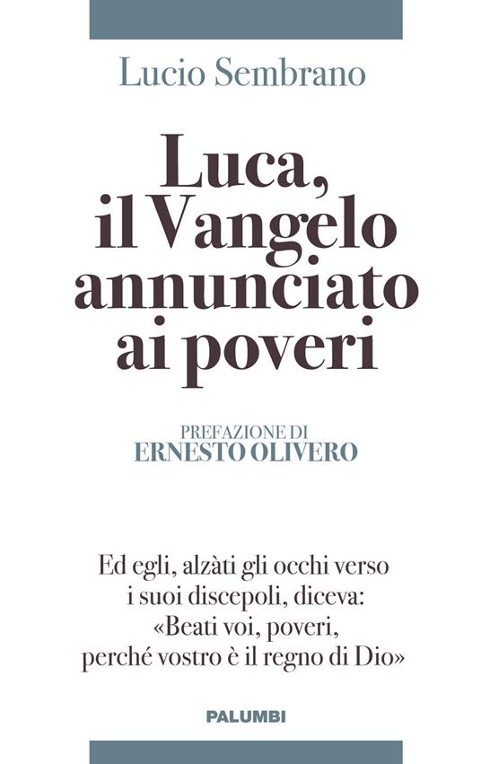 Luca, il Vangelo annunciato ai poveri - Lucio Sembrano - copertina
