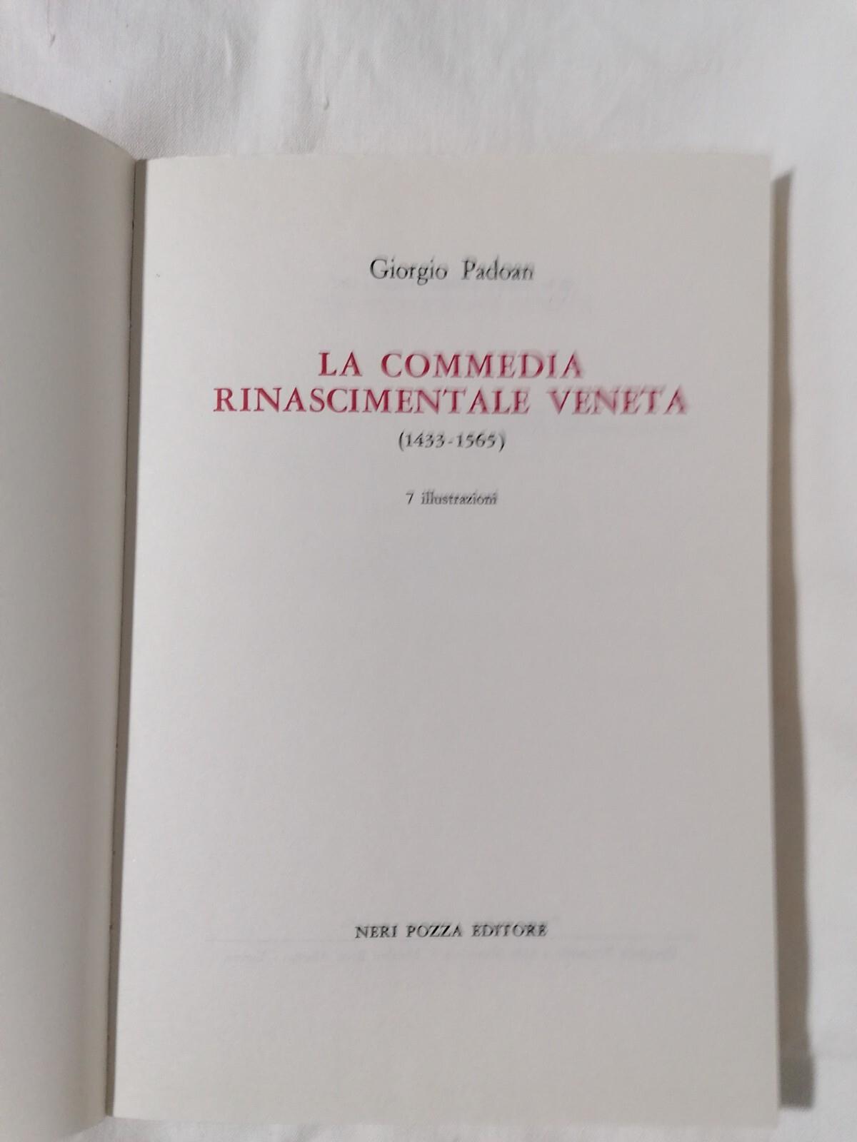 La commedia rinascimentale veneta (1433-1565)