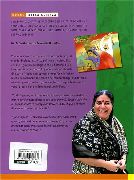 Sulle orme di Gandhi. Storia e storie di Vandana Shiva. Ediz. illustrata - Emanuela Nava - 2