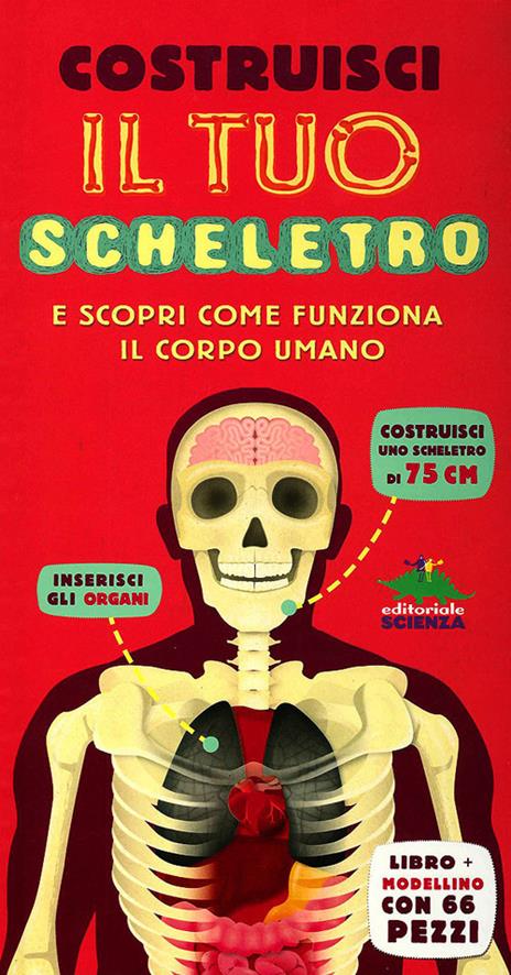 Costruisci il tuo scheletro e scopri come funziona il corpo umano. Ediz. illustrata. Con modellino - Richard Walker - copertina