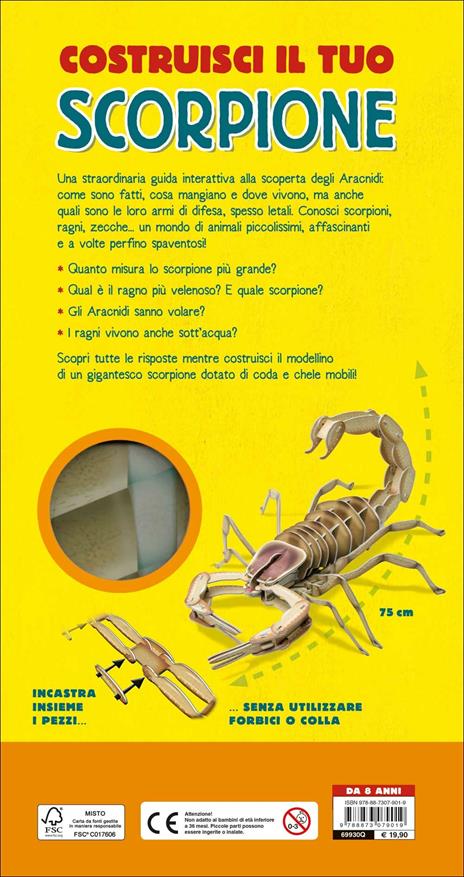 Costruisci il tuo scorpione e scopri il mondo degli aracnidi. Ediz. a colori. Con gadget - Michael Bright - 2