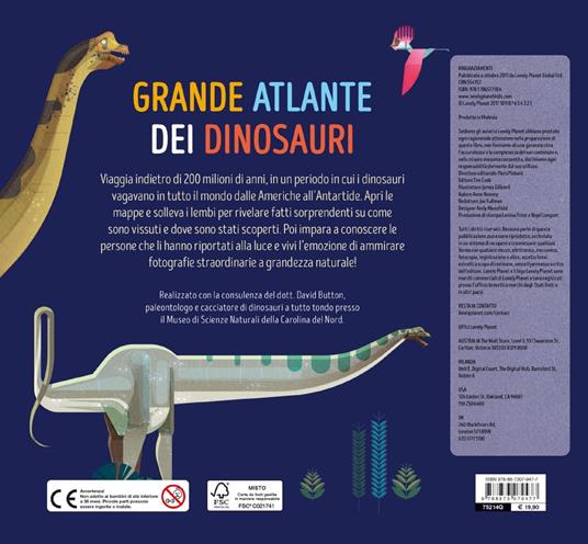 Grande atlante dei dinosauri. Con informazioni sorprendenti, mappe da esplorare e alette da sollevare - Anne Rooney,James Gilleard - 3