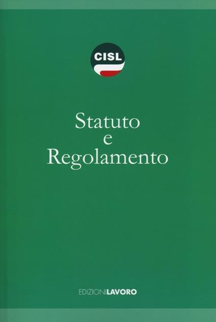Statuto e regolamento - copertina
