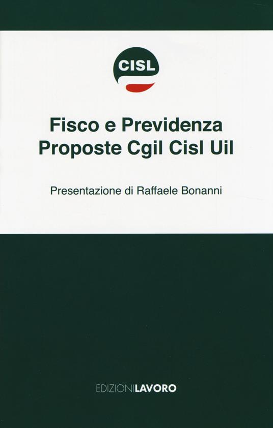 Fisco e previdenza. Proposte Cgil Cisl Uil - copertina