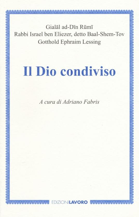 Il Dio condiviso - copertina
