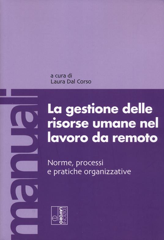 La gestione delle risorse umane nel lavoro da remoto - copertina