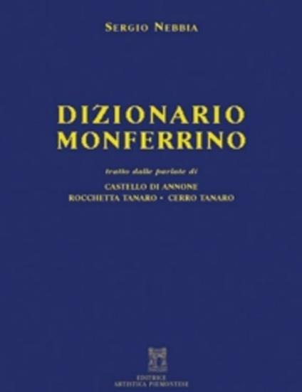 Dizionario monferrino - Sergio Nebbia - copertina