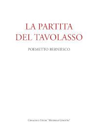 La partita del Tavolasso. Poemetto berniesco - copertina