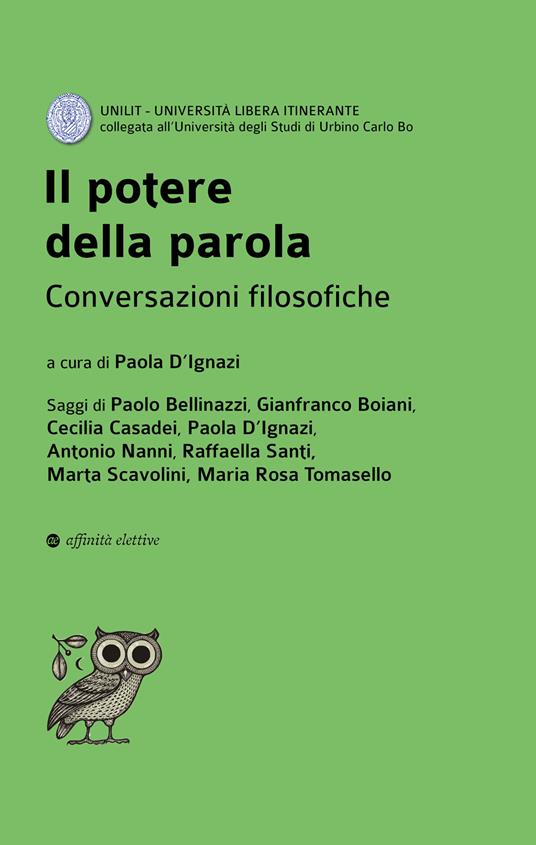 Il potere della parola. Conversazioni filosofiche - copertina