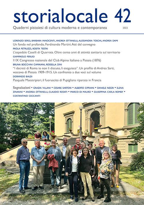 Storia locale. Quaderni pistoiesi di cultura moderna e contemporanea. Vol. 42 - copertina