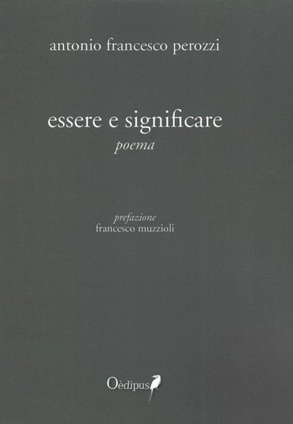 Essere e significare - Antonio Francesco Perozzi - copertina