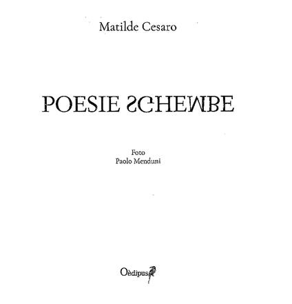 Poesie sghembe - Matilde Cesaro - copertina