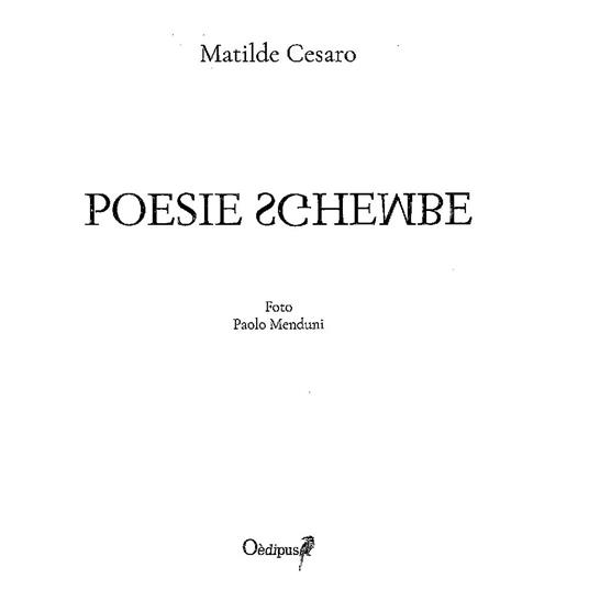 Poesie sghembe - Matilde Cesaro - copertina