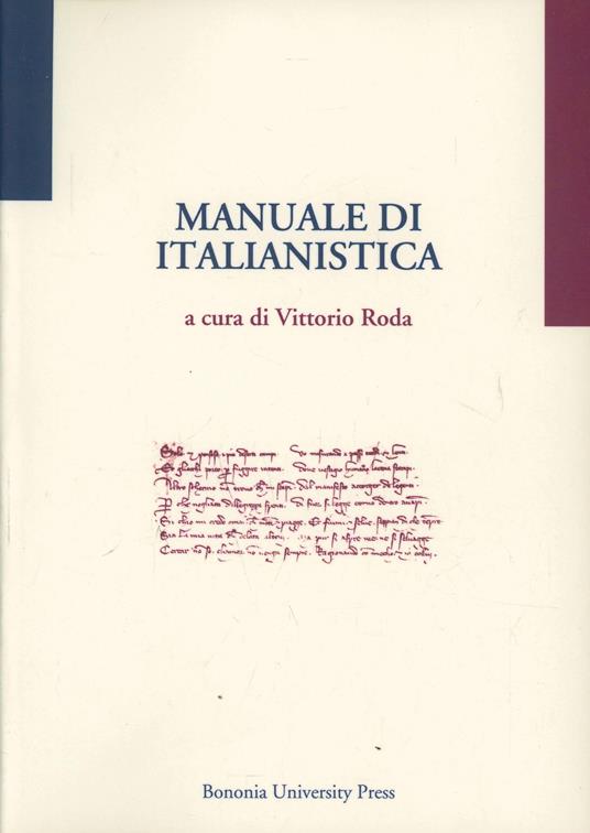 Manuale di italianistica - copertina
