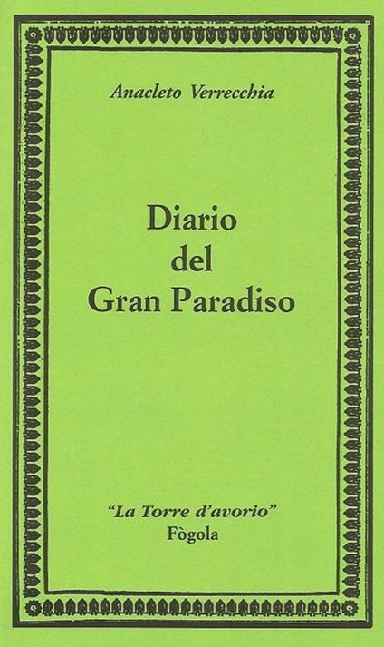 Diario del Gran Paradiso - Anacleto Verrecchia - copertina