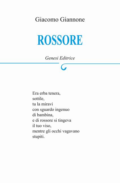 Rossore - Giacomo Giannone - copertina
