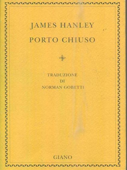 Porto chiuso - James Hankey - copertina