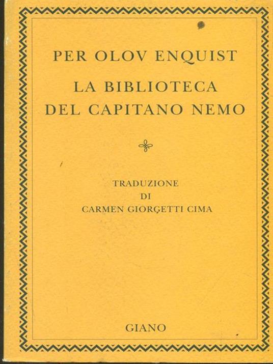 La biblioteca del capitano Nemo - Per Olov Enquist - copertina