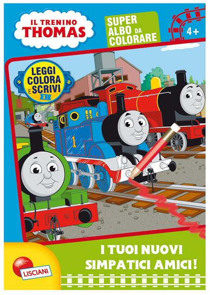 I tuoi nuovi simpatici amici. Leggi, colora e scrivi. Il trenino Thomas. Ediz. illustrata - copertina