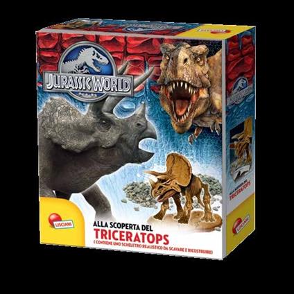 Scopri triceratopo. Jurassic world. Con gadget - copertina