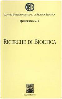 Ricerche di bioetica - copertina