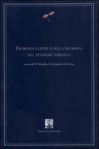 Filosofia e critica della filosofia nel pensiero ebraico. Atti del Convegno internazionale di studi (Napoli, 25-27 febbraio 2002) - copertina