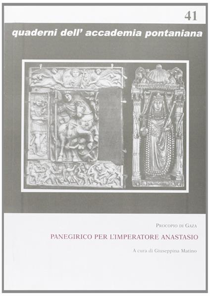 Panegirico per l'imperatore Anastasio - Procopio di Gaza - copertina