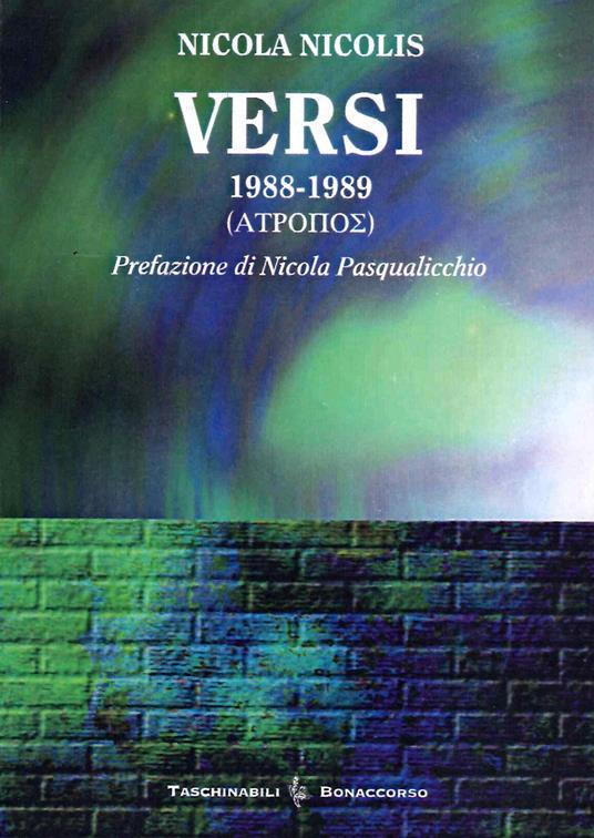 Versi 1988-1989 - Nicola Nicolis - copertina