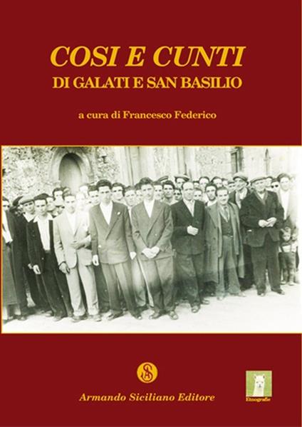 Cosi e cunti di Galati e di san Basilio - copertina