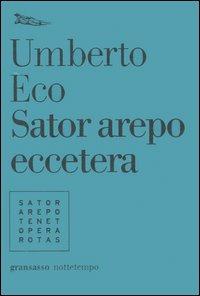 Sator arepo eccetera - Umberto Eco - copertina