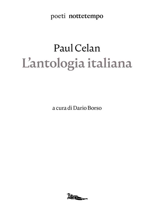 L' antologia italiana - Paul Celan,Dario Borso - ebook