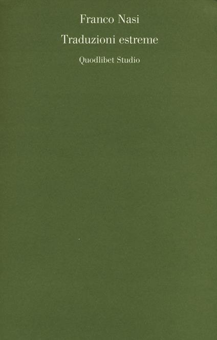 Traduzioni estreme - Franco Nasi - copertina