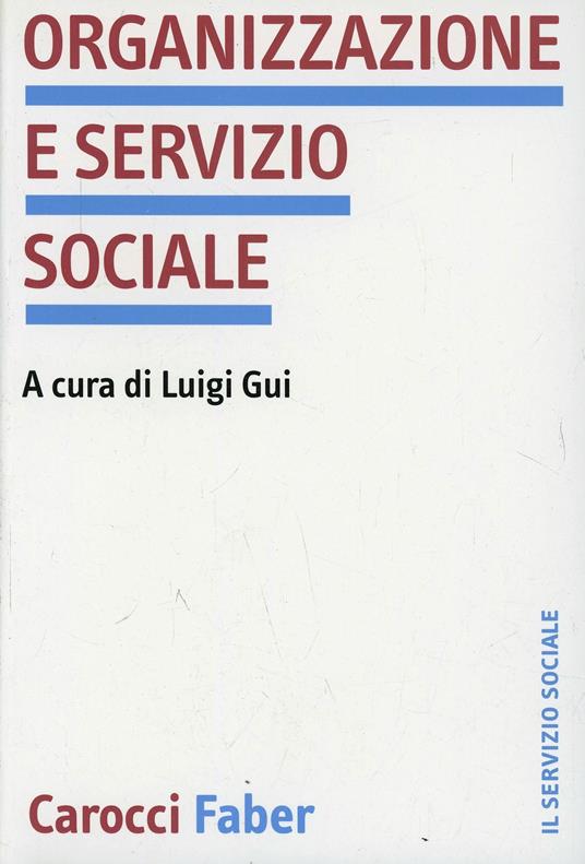 Organizzazione e servizio sociale - copertina