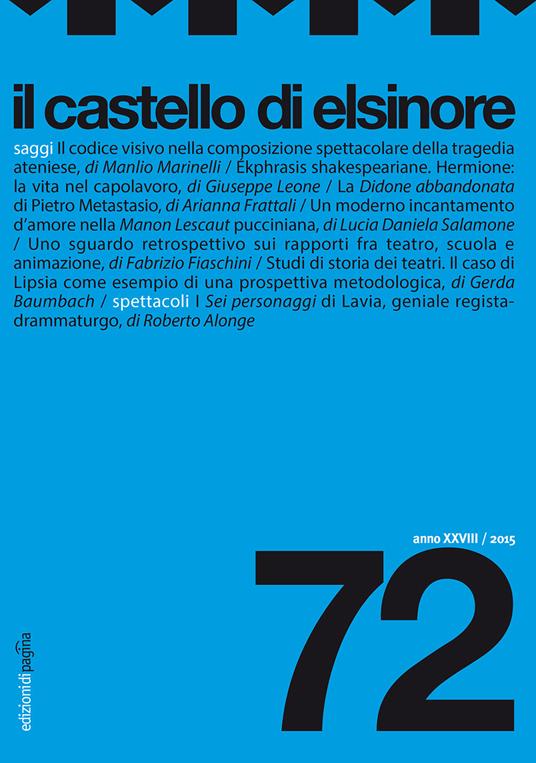 Il castello di Elsinore (2015). Vol. 72 - copertina