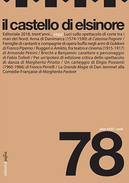 Il castello di Elsinore (2018). Vol. 78 - copertina