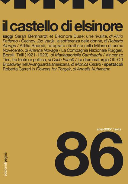 Il castello di Elsinore (2022). Vol. 86 - copertina
