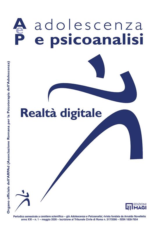 Adolescenza e psicoanalisi (2026). Vol. 1: Realtà digitale - copertina