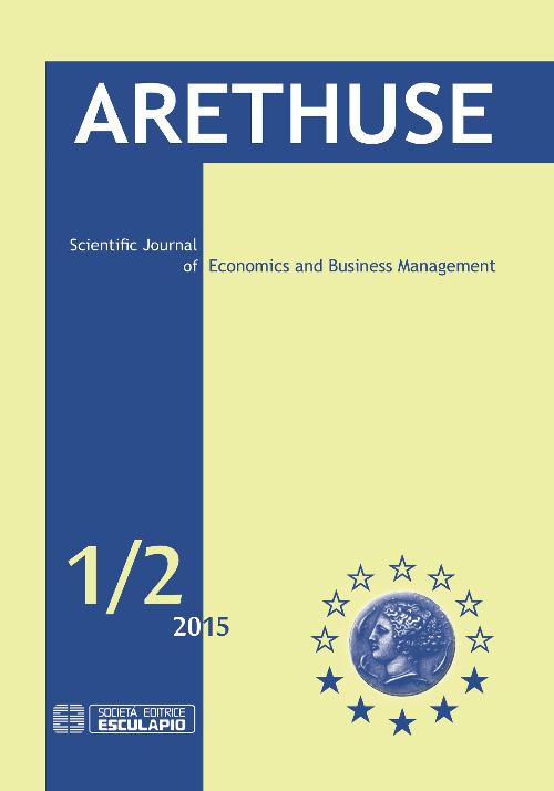 Arethuse. Scientific journal of economics and business management. Vol. 1 - copertina
