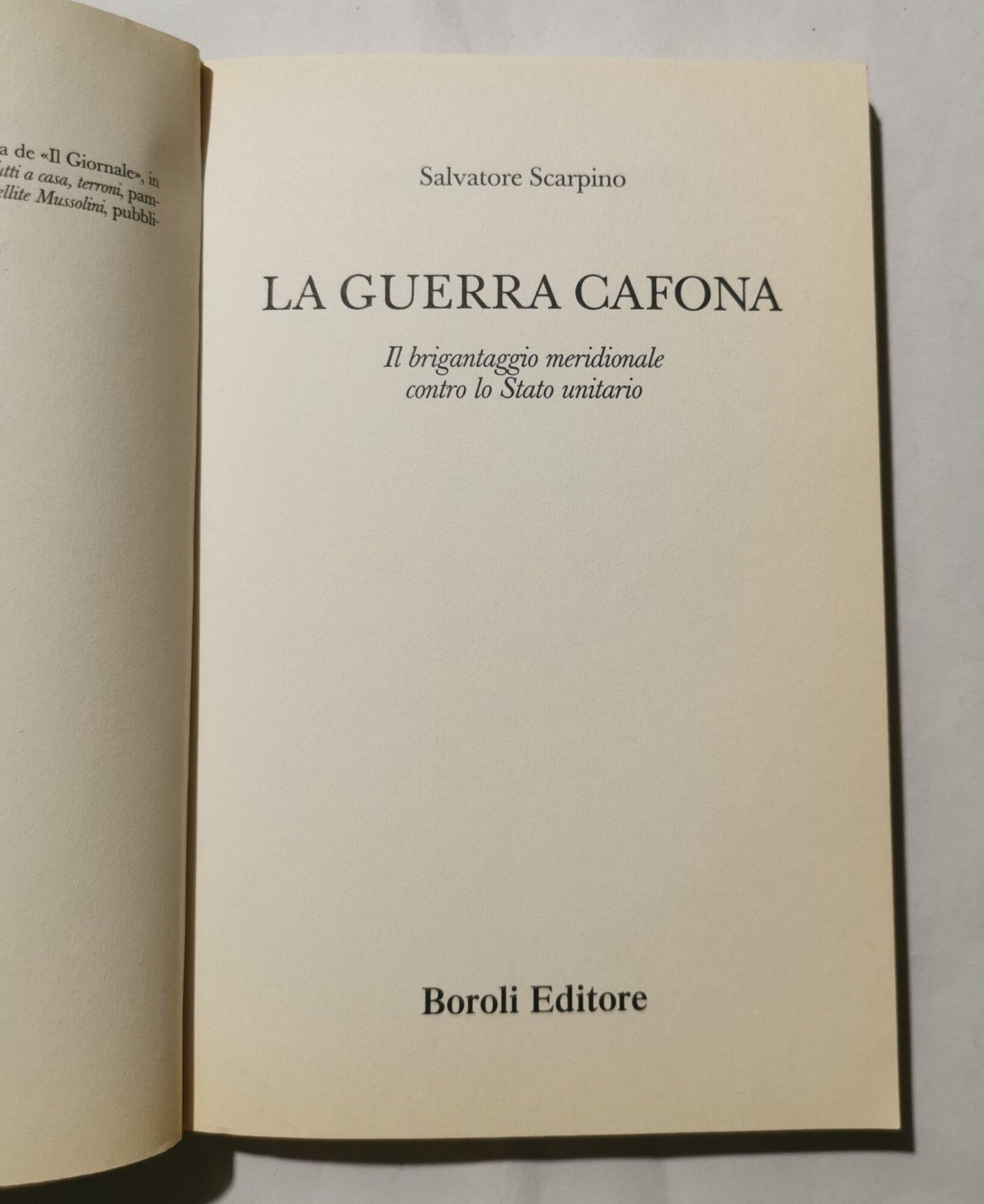 La guerra «cafona». Il brigantaggio meridionale contro lo Stato unitario