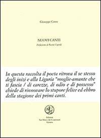 Nuovi canti - Giuseppe Conte - copertina
