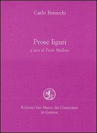 Prose liguri - Carlo Betocchi - copertina