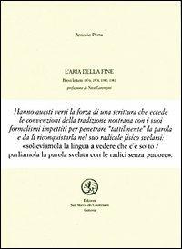L' aria della fine - Antonio Porta - copertina