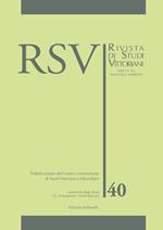 RSV. Rivista di studi vittoriani. Vol. 40