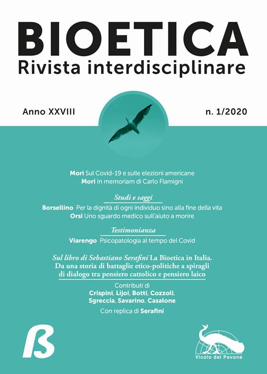 Bioetica. Rivista interdisciplinare (2020). Vol. 1 - copertina