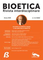 Bioetica. Rivista interdisciplinare (2022). Vol. 3-4