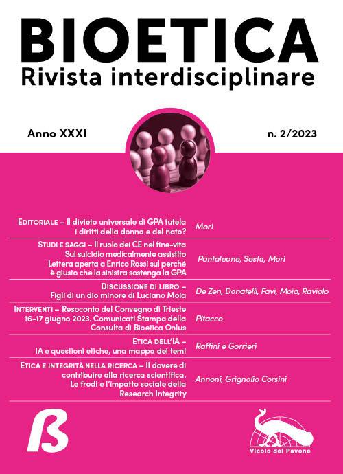 Bioetica. Rivista interdisciplinare (2023). Vol. 2 - copertina