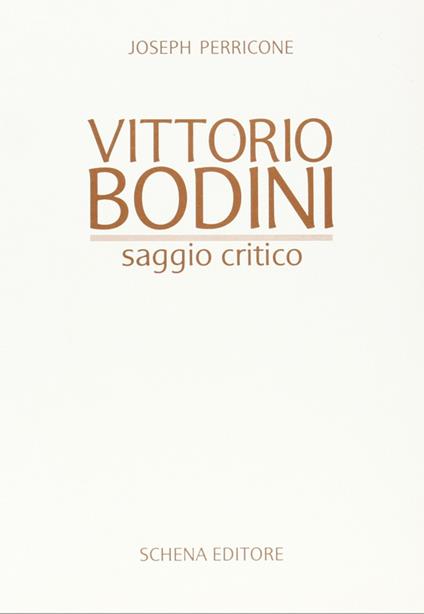 Vittorio Bodini - Joseph Perricone - copertina