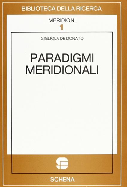 Paradigmi meridionali - Gigliola De Donato - copertina