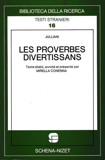 Les Proverbes divertissans - Julliani - copertina